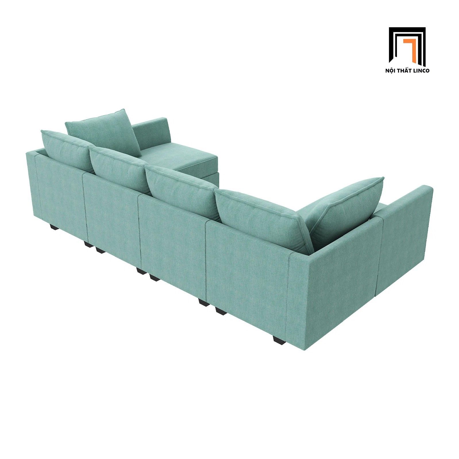  Ghế sofa chữ U UT16 Dixie 2m9 xanh ngọc giá rẻ 