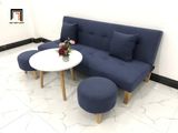  Bộ ghế sofa giường nằm dài 1m7 nhỏ gọn GBL1 xanh dương đậm 