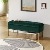  Sofa đôn dài vải nhung đen SB8 Arlo 1m2 kiểu dáng trẻ trung 