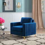  Ghế sofa đơn vải nhung mềm DT103 Cedar trang trí sảnh chờ đẹp 