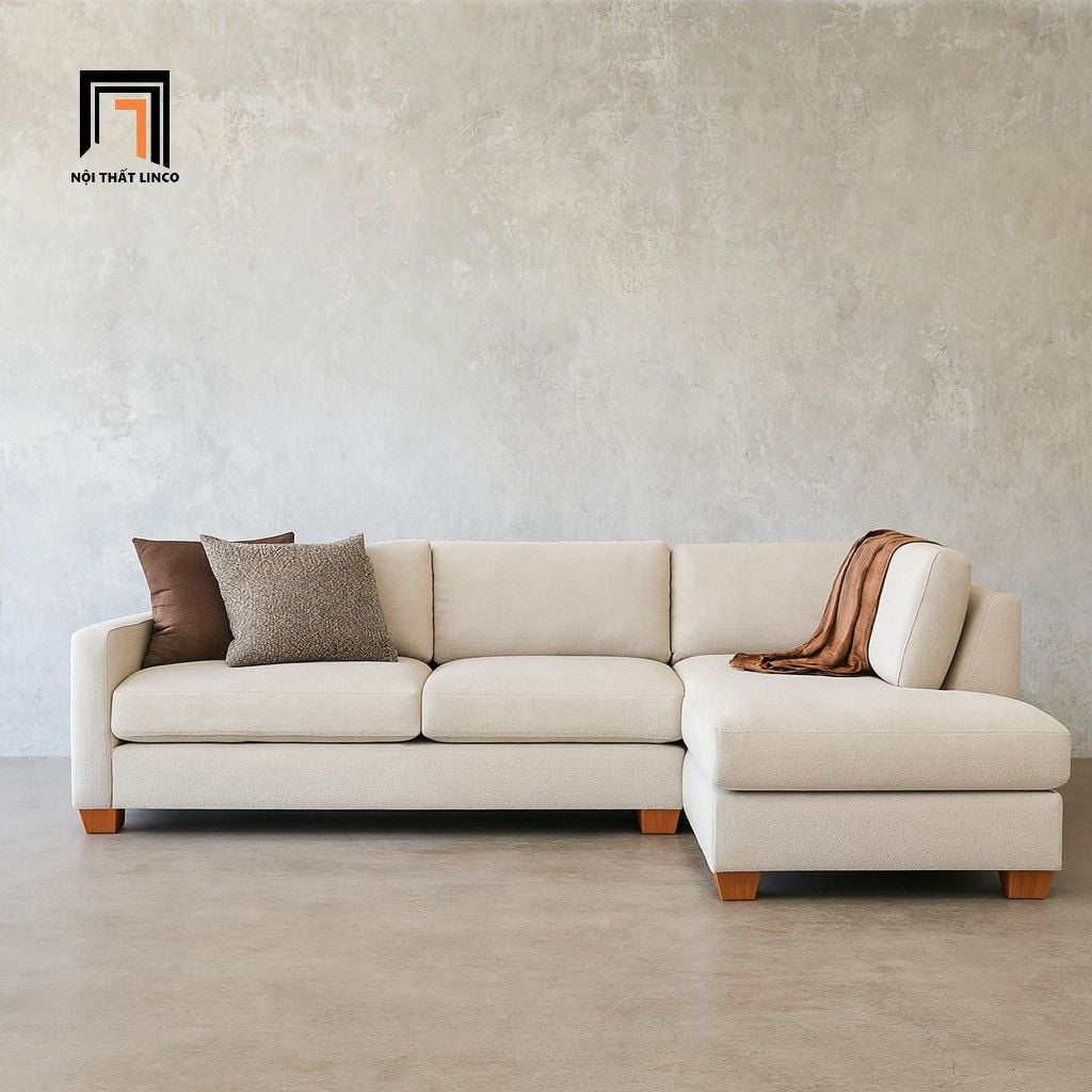  Ghế sofa góc L GT10 Tuxedo màu xám ghi giá rẻ 2m4 x 1m8 