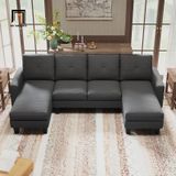  Bộ sofa U 2m6 UT27 Eilean giá tốt màu xám than 