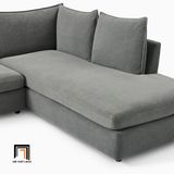  Bộ ghế sofa góc xám ghi 2m4 GT78 Easton cho căn hộ chung cư 