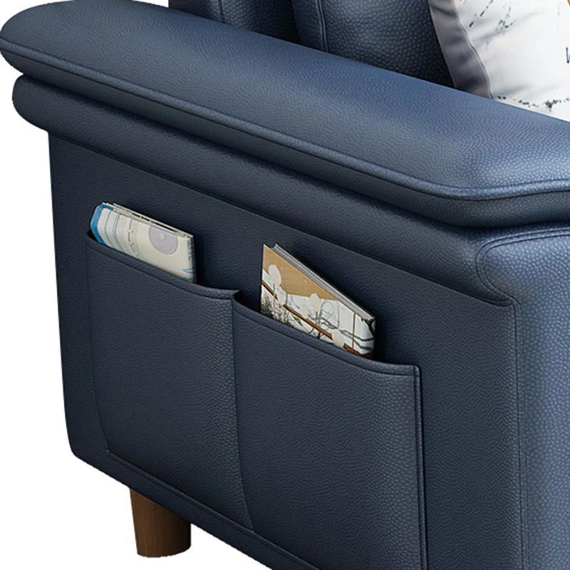  Ghế sofa băng dài 2m1 BT25 Bawati da Pu màu xanh dương 