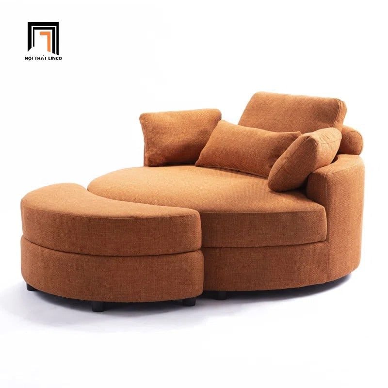  Ghế sofa tròn thư giãn đường kính 1m3 DT91 Daniela thư giãn 