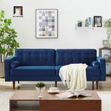  Ghế sofa băng BT2 Lude dài 2m sang trọng vải nhung xám đẹp 