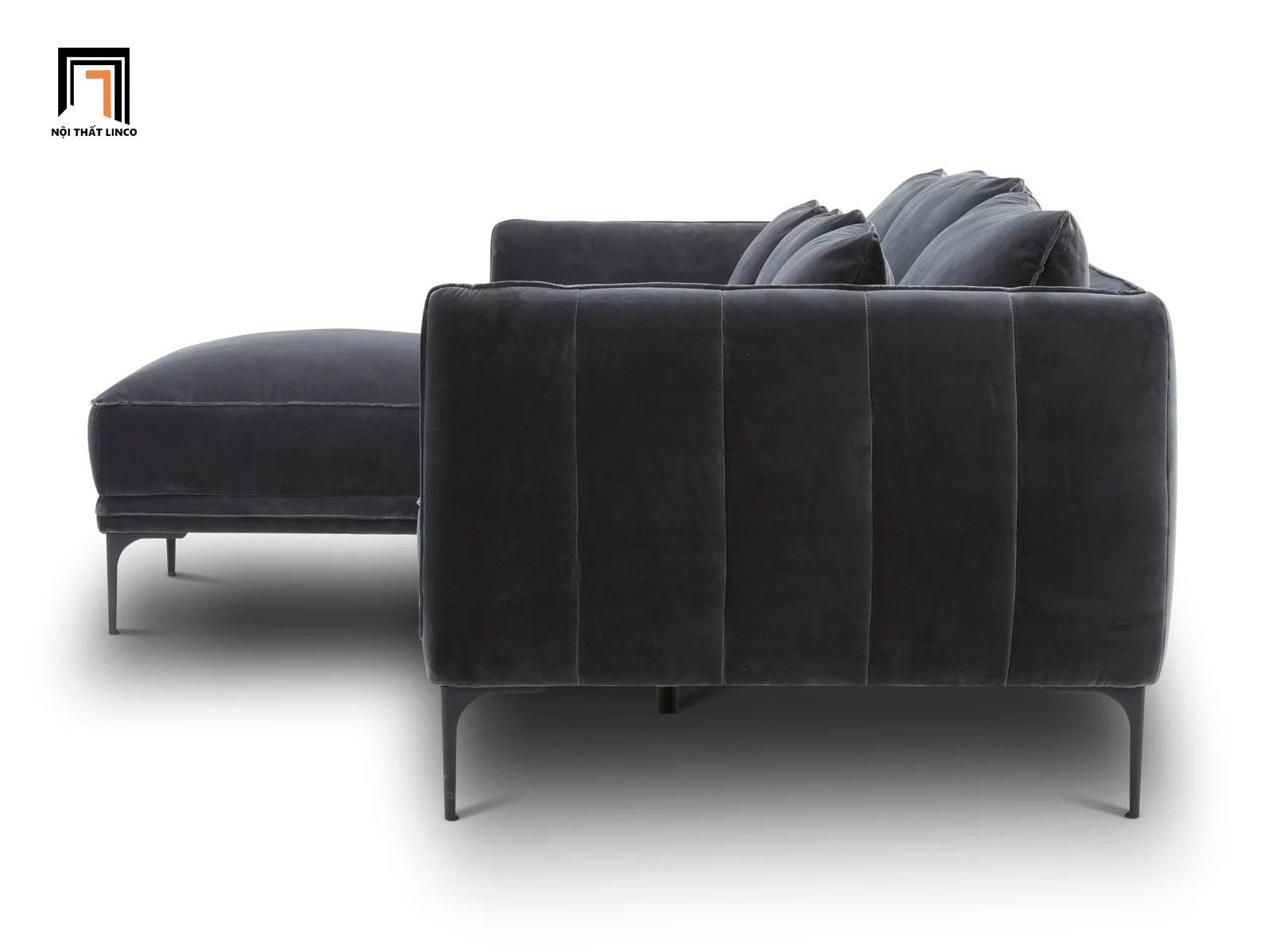  Ghế sofa góc L GT73 Orchad 2m2 x 1m6 vải nhung nỉ giá rẻ 