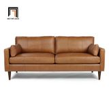  Ghế sofa băng BT3 Matea dài 1m9 bọc da công nghiệp nâu bò 