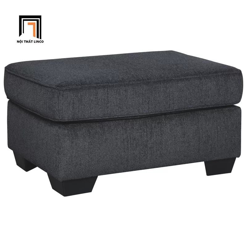  Bộ ghế sofa văn phòng giá rẻ KT3 Rima xám đen hiện đại 