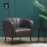  Ghế sofa đơn sảnh chờ DT10 Indianola màu da bò giá rẻ 