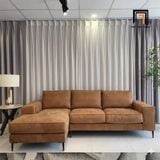  Bộ sofa U da nâu UT78 Mondazie 3m3 thiết kế hiện đại 