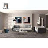  Ghế sofa đơn nhỏ gọn DT58 Mixco phối màu xám đẹp 