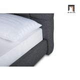  Giường ngủ hiện đại xám đậm 1m6 x 2m GN111 Smoky vải nỉ mềm 