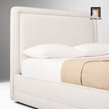  Giường ngủ màu trắng kem xinh GN127 Chula vải lông cừu mềm 