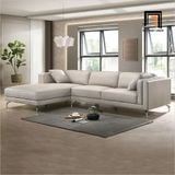  Sofa U da xám trắng UT83 Ellis 3m phong cách sang trọng 