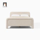  Giường ngủ gia đình màu xám trắng GN125 Latham bọc vải đẹp 