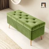  Ghế đôn sofa chữ nhật xinh xắn SB22 Toltek vải nhung nhiều màu 
