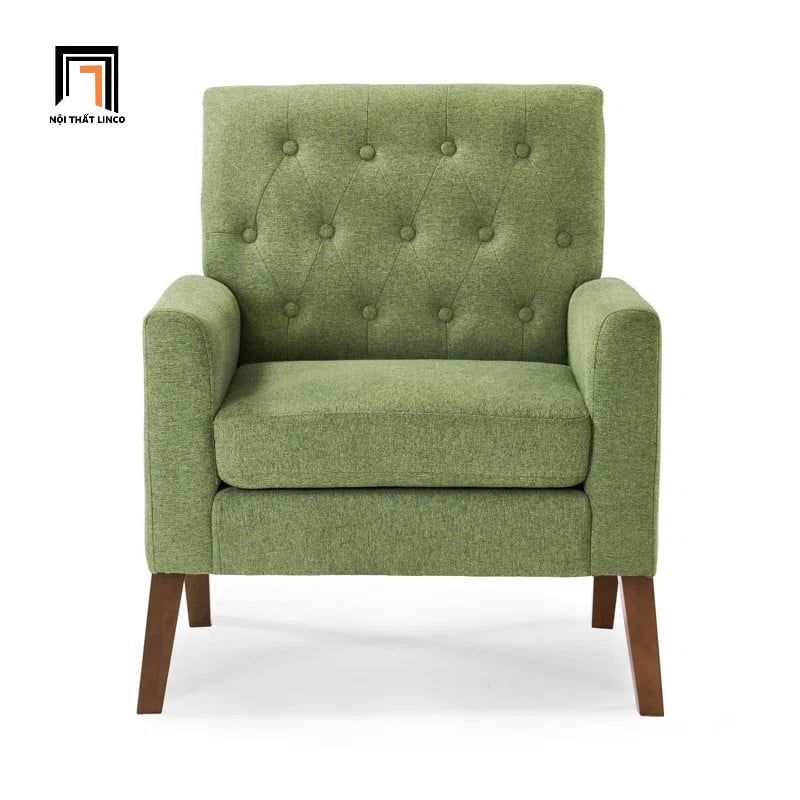  Ghế sofa đơn phòng khách gia đình DT94 Asaria màu xanh lá 