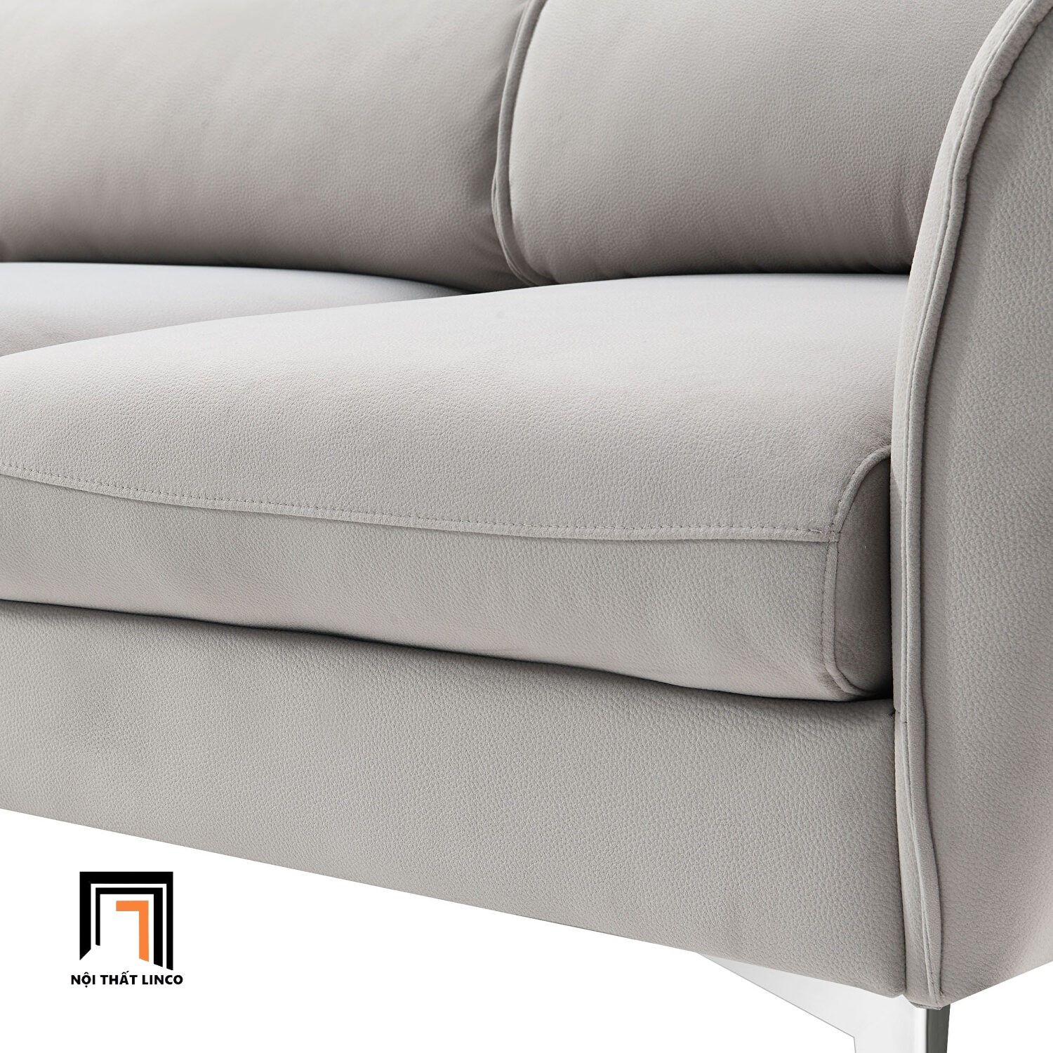  Bộ ghế sofa góc sang trọng GT69 Dexima 2m8 x 1m6 màu xám trắng 