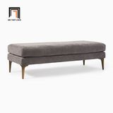  Ghế sofa đôn chữ nhật SB2 Andes 1m3 x 50 vải nỉ trắng kem 