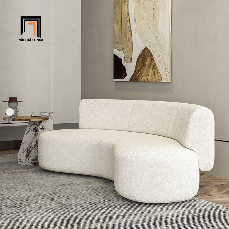  Bộ ghế sofa cho các tiệm shop, cửa hàng KT94 Olivia vải lông cừu 