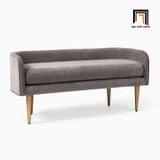  Ghế sofa đôn dài 1m3 x 55 SB5 Celine vải nỉ trắng kem 