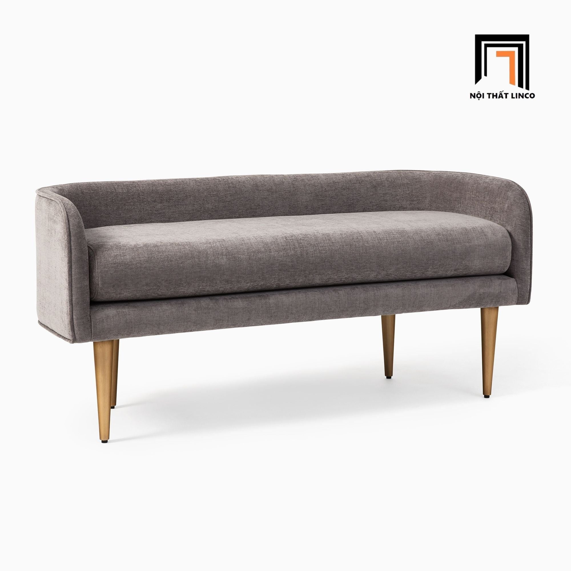  Ghế sofa đôn dài 1m3 x 55 SB5 Celine vải nỉ trắng kem 