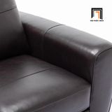  Ghế sofa băng da công nghiệp BT125 Lakischa dài 2m1 nâu đậm 