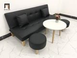  Bộ ghế sofa bed bật giường GBL1 da giả đen giá rẻ dài 1m7 