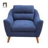  Set ghế sofa gia đình KT40 Gano bọc vải bố cotton xanh dương 