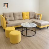  Bộ ghế sofa góc 2m5 x 1m6 GT235 Greci vải nỉ cho chung cư 