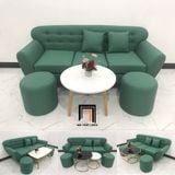  Bộ ghế sofa băng xanh dương BL12 BTC dài 1m9 phòng khách 