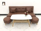  Bộ ghế sofa bed giường nằm 1m7 phòng khách GBL1 giả da nâu 