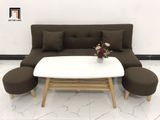  Bộ ghế sofa salon bed giường nằm GBL1 1m7 màu nâu đậm giá rẻ 