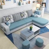  Bộ ghế sofa gia đình xinh xắn GT122 Narod 2m8 x 1m6 vải nỉ 