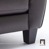  Ghế sofa băng da công nghiệp BT125 Lakischa dài 2m1 nâu đậm 