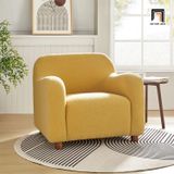  Ghế sofa đơn vải lông cừu xinh xắn DT108 Berken cho shop tiệm 