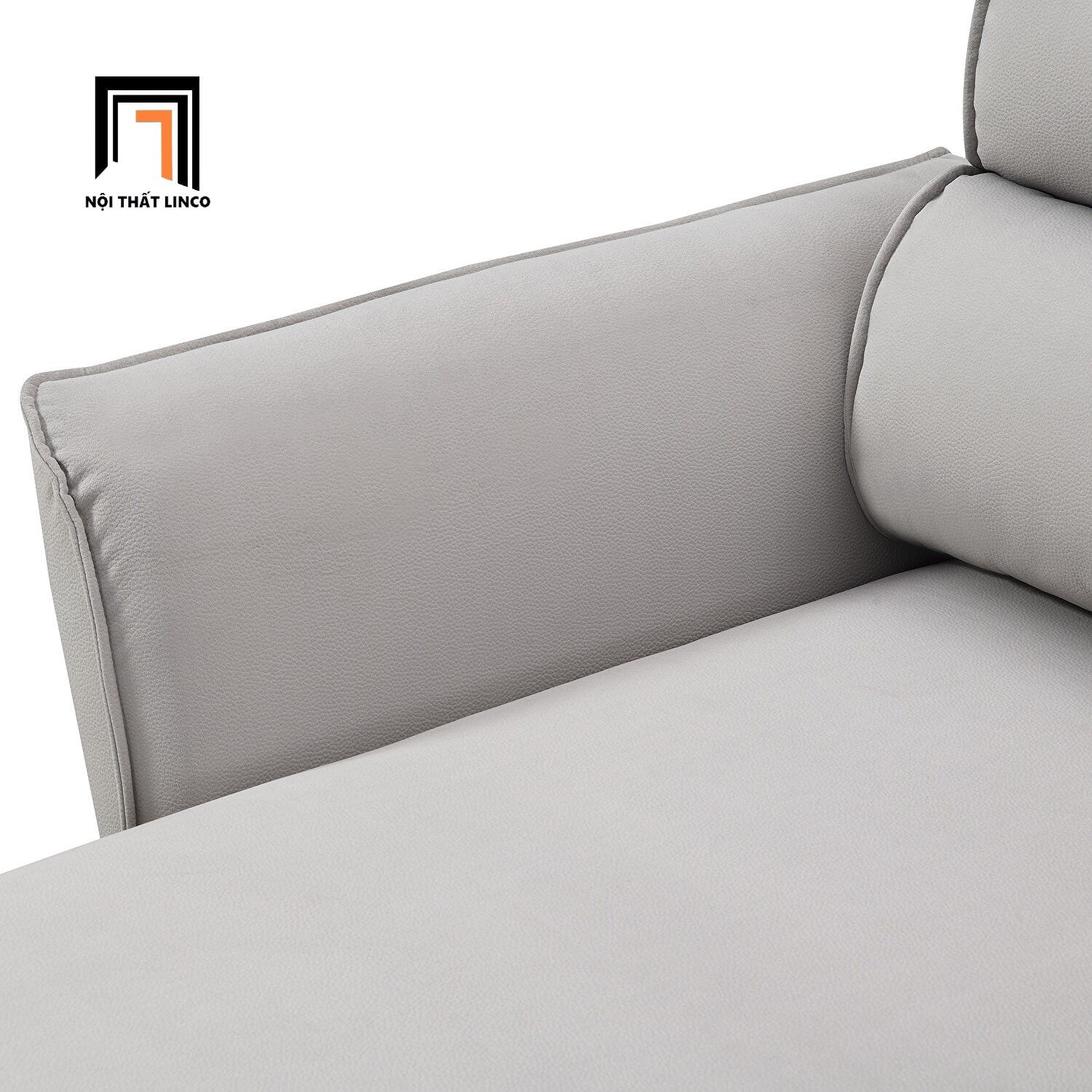  Bộ ghế sofa góc sang trọng GT69 Dexima 2m8 x 1m6 màu xám trắng 