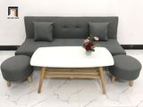  Bộ ghế sofa giường nằm GBL1 xám lông chuột dài 1m7 