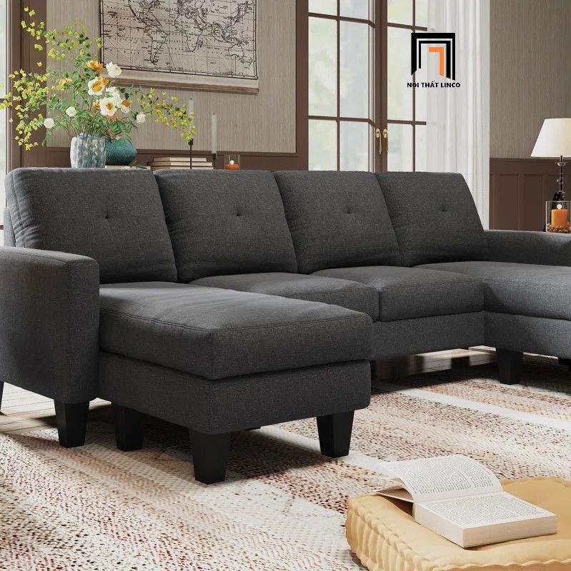 Bộ sofa U 2m6 UT27 Eilean giá tốt màu xám than 