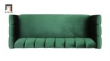  Ghế sofa băng vải nhung chia múi BT20 Flare dài 2m shop tiệm 