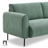  Ghế sofa băng vải nỉ màu cam 2m1 BT50 Fresnes cho sảnh chờ 
