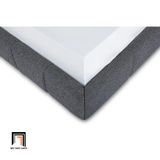  Giường ngủ hiện đại xám đậm 1m6 x 2m GN111 Smoky vải nỉ mềm 