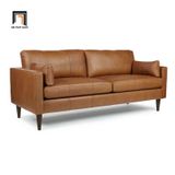  Ghế sofa băng BT3 Matea dài 1m9 bọc da công nghiệp nâu bò 