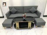  Bộ ghế sofa băng văng dài xám đậm BL5 Piloc dài 1m9 giá rẻ 