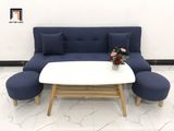  Bộ ghế sofa giường nằm dài 1m7 nhỏ gọn GBL1 xanh dương đậm 