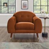  Ghế sofa đơn kiểu cong DT83 Elishah vải nỉ cho sảnh chờ 