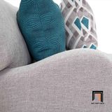  Ghế sofa đơn xám trắng DT13 Somerville phong cách tân cổ điển 