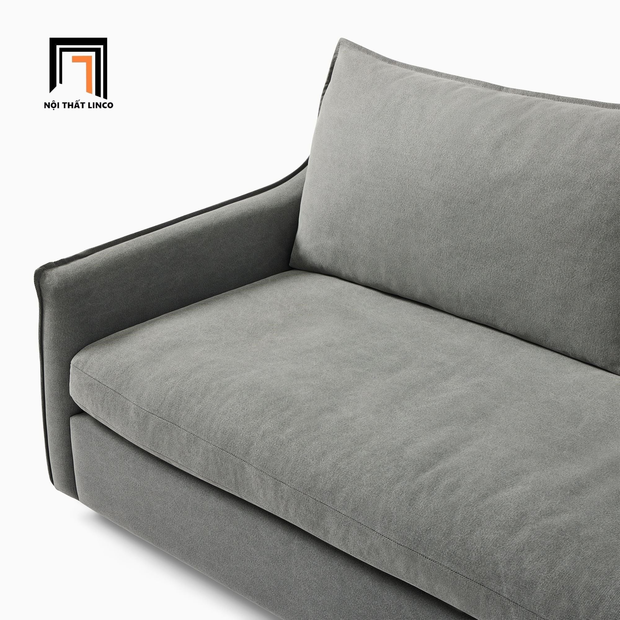  Bộ ghế sofa góc xám ghi 2m4 GT78 Easton cho căn hộ chung cư 