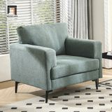  Ghế sofa đơn màu xanh ngọc giá rẻ DT78 Blennie vải nỉ bố 
